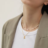 Polished Sphere Pendant Necklace