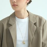 Sculpted Teardrop Duo Pendant Necklace