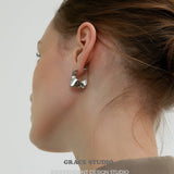 Molten Wave Stud Earrings
