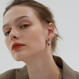 Molten Wave Stud Earrings