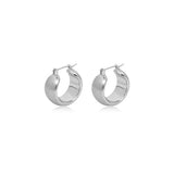 Satin Dome Hoop Earrings