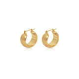 Satin Dome Hoop Earrings