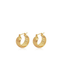 Satin Dome Hoop Earrings - Grace Studio