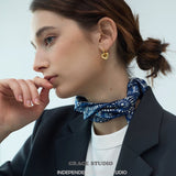 Detachable Heart Charm Huggie Earrings