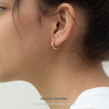 Vibrant Gemstone Mini Hoop Earrings