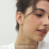 Vibrant Gemstone Mini Hoop Earrings