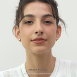 Vibrant Gemstone Mini Hoop Earrings