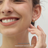 Vibrant Gemstone Mini Hoop Earrings