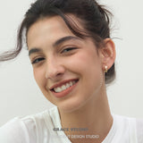 Vibrant Gemstone Mini Hoop Earrings