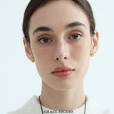 Twisted Pretzel Knot Stud Earrings