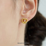 Twisted Pretzel Knot Stud Earrings