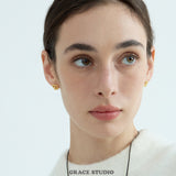 Twisted Pretzel Knot Stud Earrings