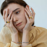 Sculpted Dome Gemstone Statement Ring