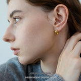 Polished Pebble Stud Earrings