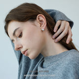 Polished Pebble Stud Earrings