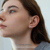 Polished Pebble Stud Earrings