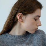 Polished Pebble Stud Earrings