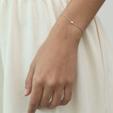 Solitaire Crystal Chain Bracelet