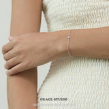 Solitaire Crystal Chain Bracelet