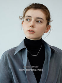 Organic Bar Pendant Necklace - Grace Studio