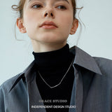Organic Bar Pendant Necklace