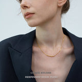 Organic Bar Pendant Necklace