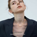 Organic Bar Pendant Necklace