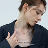 Organic Bar Pendant Necklace