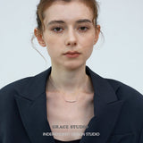 Organic Bar Pendant Necklace