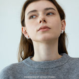 Textured Dome Hoop Earrings