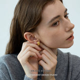 Textured Dome Hoop Earrings
