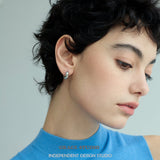 Glossy Dome Mini Hoop Earrings