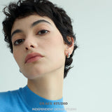 Glossy Dome Mini Hoop Earrings