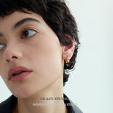 Glossy Dome Mini Hoop Earrings