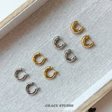 Glossy Dome Mini Hoop Earrings