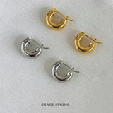 Glossy Dome Mini Hoop Earrings