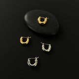 Glossy Dome Mini Hoop Earrings