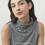 Elegant Baroque Pearl Station Necklace