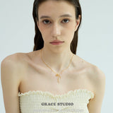 Ribbon Twist Pendant Necklace