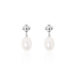 Bubble Cluster Pearl Drop Earrings