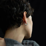 Glossy Round Hoop Earrings