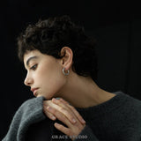 Glossy Round Hoop Earrings