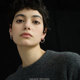 Glossy Round Hoop Earrings