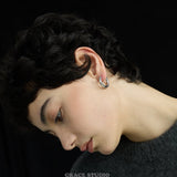 Glossy Round Hoop Earrings