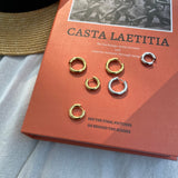 Glossy Round Hoop Earrings