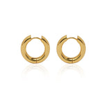 Glossy Round Hoop Earrings