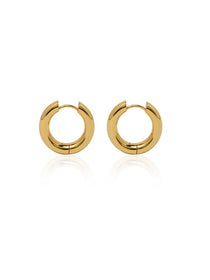 Glossy Round Hoop Earrings - Grace Studio