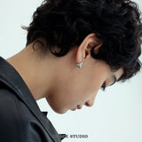 Sculpted Flare Stud Earrings