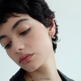 Sculpted Flare Stud Earrings