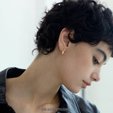 Sculpted Flare Stud Earrings